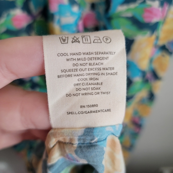 SPELL Islamorada Midi Dress in Petunia size L NWT - Picture 12 of 12